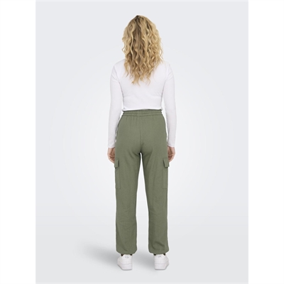 ONLY pantalone cargo in lino da donna 15310987 _6