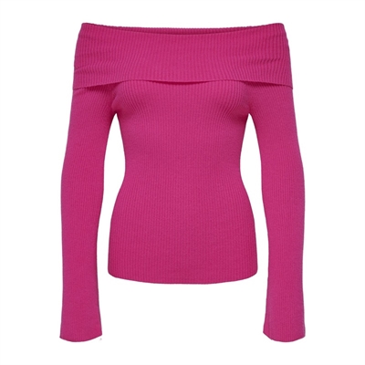 ONLY Maglione Donna Fucsia a Spalle Scoperte 15328246