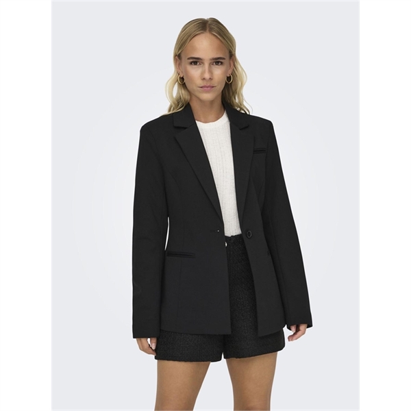 ONLY blazer lungo giacca nera 15298659_3