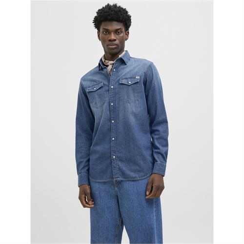 JACK&JONES camicia in jeans uomo jjesheridan shirt denim _5