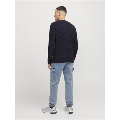 JACK&JONES JJIPAUL JJFLAKE I.K MF 473 jeans cargo uomo 12269597 _6