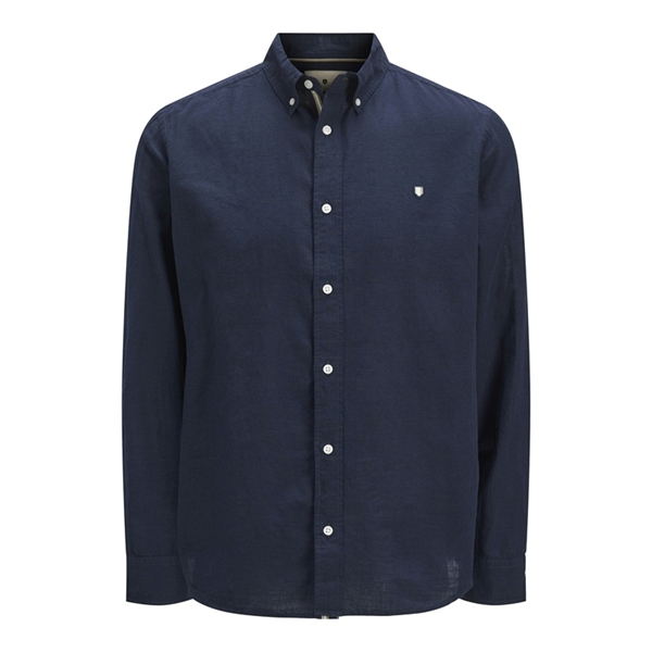 JACK&JONES camicia misto lino manica lunga uomo 12270088