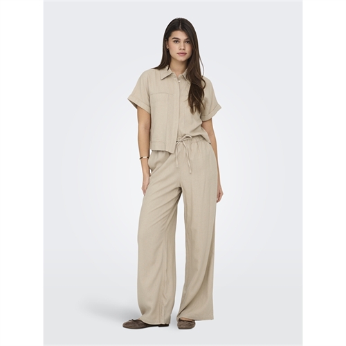 ONLY - ONLCARO Pantalone donna in lino a palazzo _6 ONLY - ONLCARO Pantalone donna in lino a palazzo _6