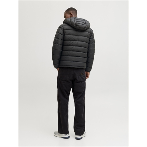 JACK & JONES Piumino Uomo Con Cappuccio Staccabile - Giacca Invernale Antivento Leggera, Zip Frontale, Tasche, Polsini Elasticizzati, Taglie S-XXL