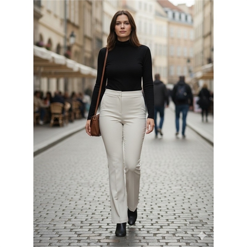 pantalone donna zampa elegante