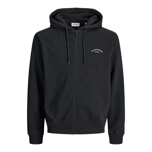 Felpa uomo Jack & Jones con zip in cotone relaxed fit – hoodie stampa frontale