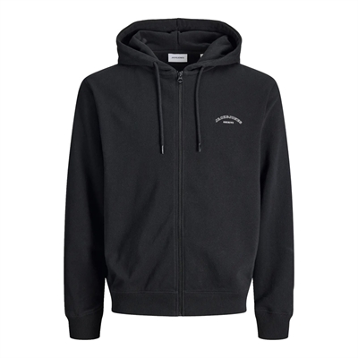 Felpa uomo Jack & Jones con zip in cotone relaxed fit – hoodie stampa frontale