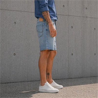 Shorts Uomo Denim Relaxed Fit Vita Alta