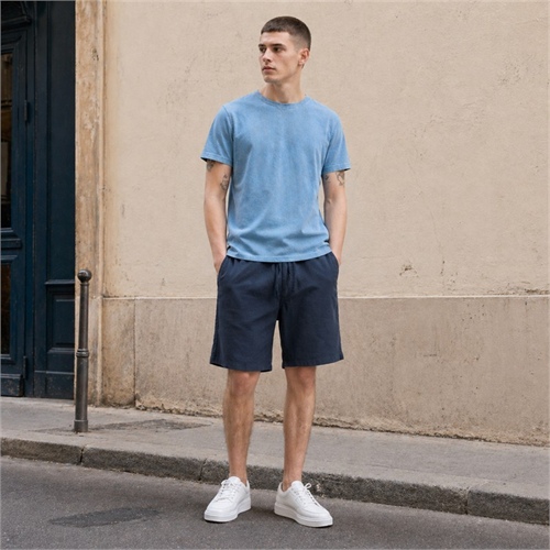 12292332-Pantaloncini Jogger Uomo Jack & Jones Relaxed Fit in Cotone e Lino