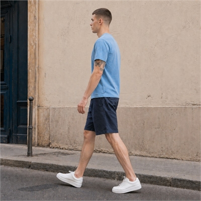 12292332-Pantaloncini Jogger Uomo Jack & Jones Relaxed Fit in Cotone e Lino