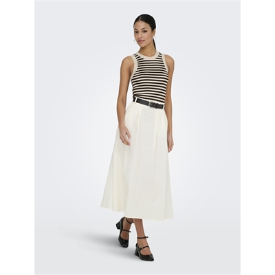 gonna-lunga-donna-only-zora-vita-alta-cotone-cintura-plissettata-15370607