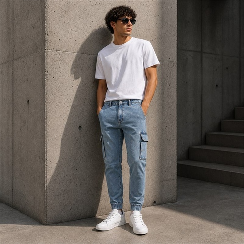 JACK&JONES JJIPAUL JJFLAKE I.K MF 473 jeans cargo uomo 12269597