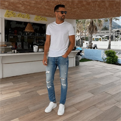 JACK&JONES glenn original jeans strappati 12237257
