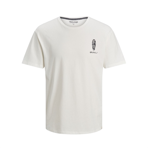 12188974 t-Shirt uomo con stampa jack jones bianco