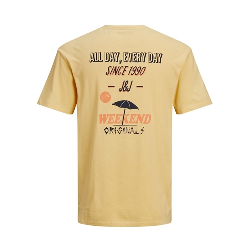 12188974 t-Shirt uomo con stampa jack jones giallo 2