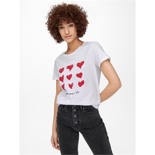 ONLY t-shirt top heart 15255904 amore_3