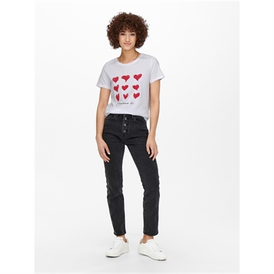 ONLY t-shirt top heart 15255904 amore_5