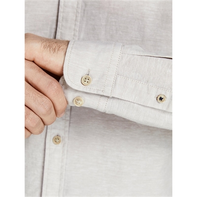 JACK&JONES camicia uomo logo beige