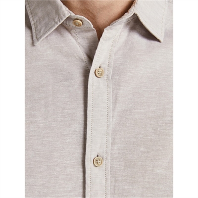 JACK&JONES camicia uomo logo beige _5