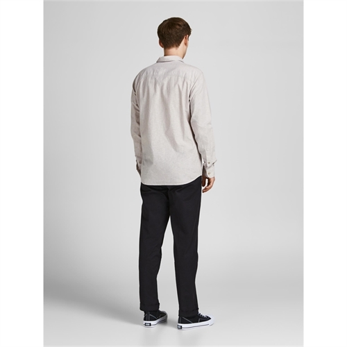 JACK&JONES camicia uomo logo beige _2