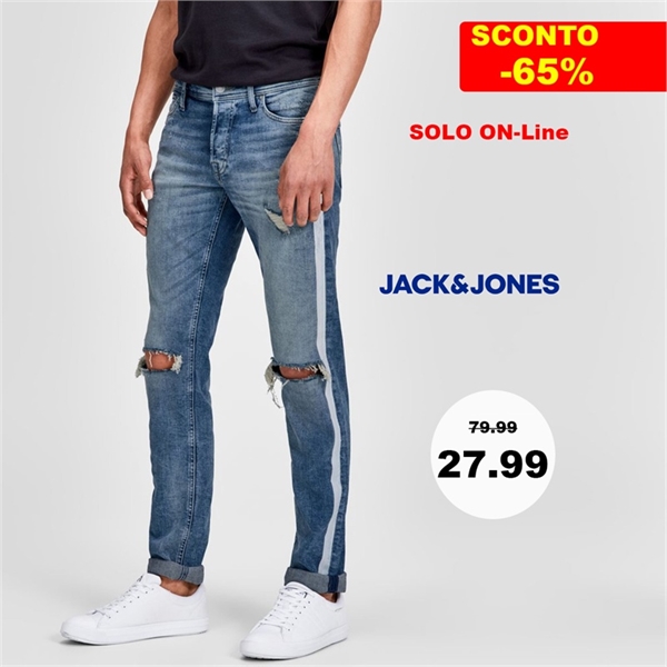 Saldi 70% Jeans uomo strappati original Jack Jones - [12143924]