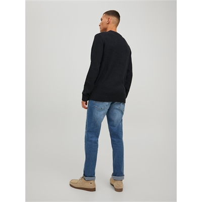 JAJACK&JONES pullover maglione uomo con dettagli 12220809 blu_7