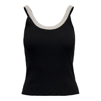 ONLY canotta da donna con perle 15260633 nero _15260633