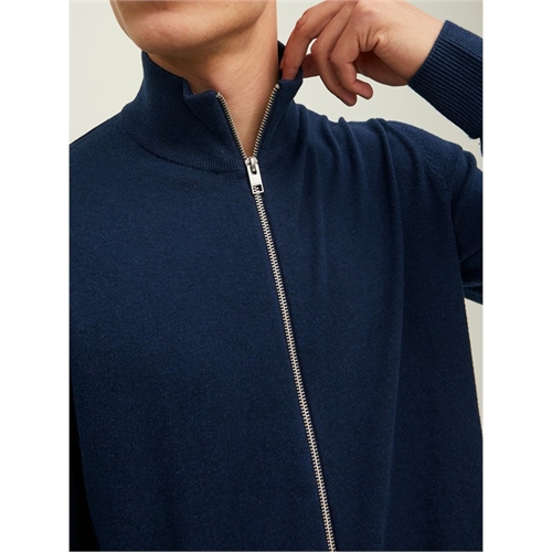 JACK&JONES pullover uomo full zip maglia _12220796 blu _2