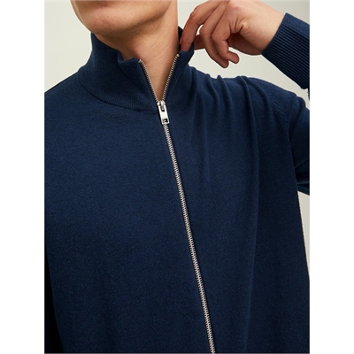 JACK&JONES pullover uomo full zip maglia _12220796 blu _2