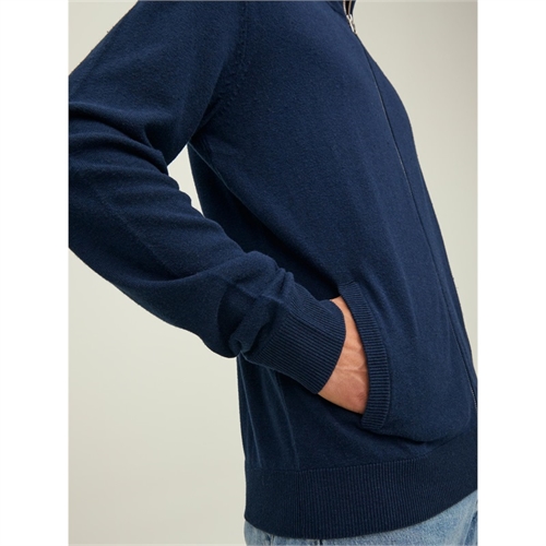 JACK&JONES pullover uomo full zip maglia _12220796 blu _5