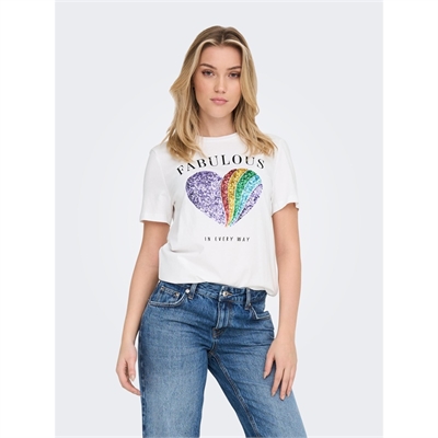 ONLY t-shirt maglietta mezza manica Springsummer_4150326_15286647_3 bianco _15286647_3