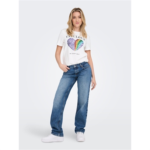ONLY t-shirt maglietta mezza manica Springsummer_4150326_15286647_3 bianco _15286647_5