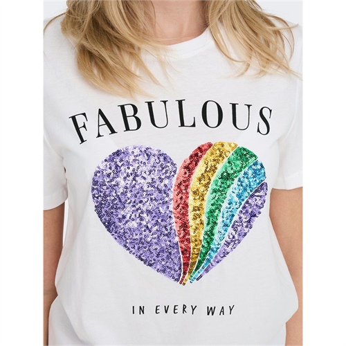 ONLY t-shirt maglietta mezza manica Springsummer_4150326_15286647_3 bianco _15286647_7
