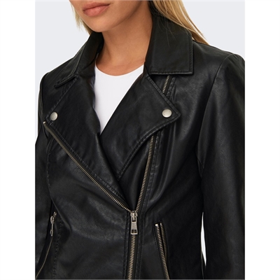 ONLY jacket di ecopelle donna chiodo onlnewmelisa 15295362_4