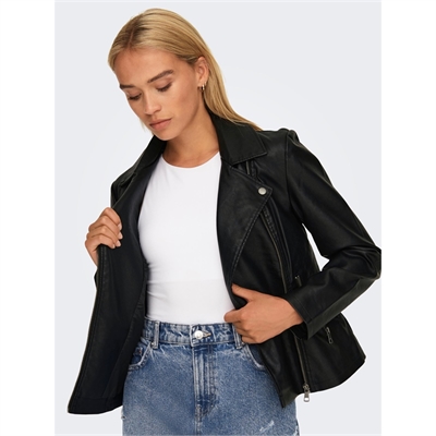 ONLY jacket di ecopelle donna chiodo onlnewmelisa 15295362_6