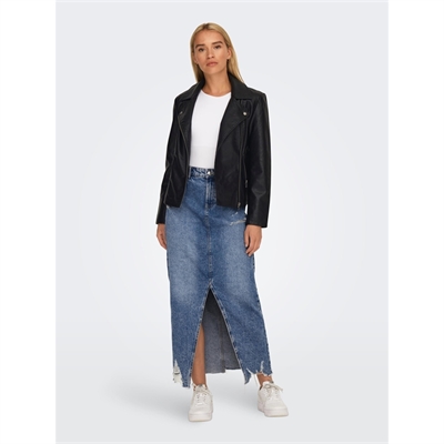 ONLY jacket di ecopelle donna chiodo onlnewmelisa 15295362_7