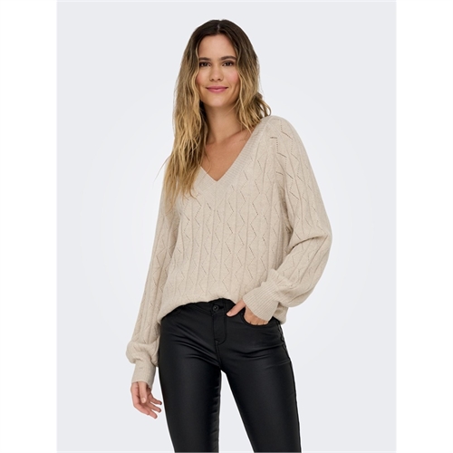 ONLY pullover donna collo a v glitter 15302173_3