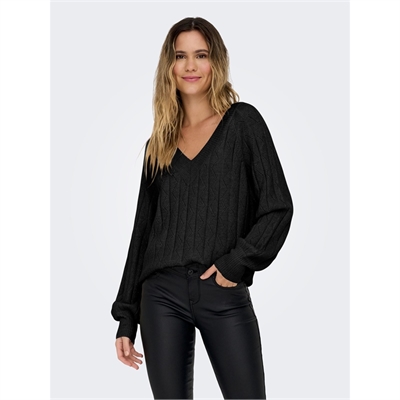 ONLY pullover donna collo a v glitter 15302173_4